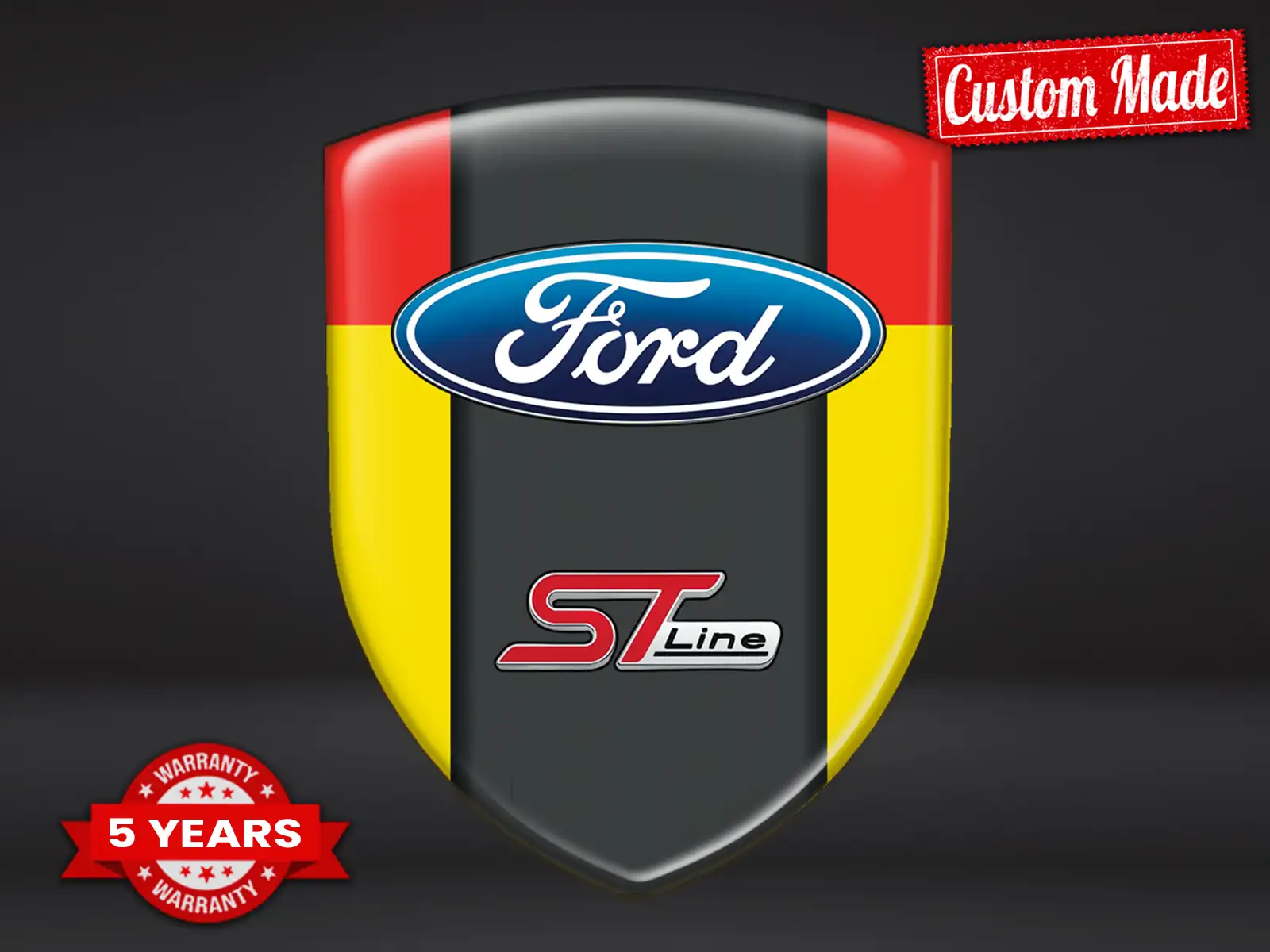 Ford Logosticker Hochwertig Minimal Design Personalisierbar